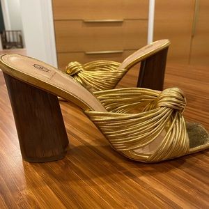 House of Harlow 1960 Gold Knot Sandal